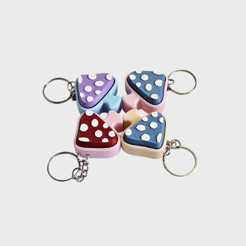 Mushroom Clicker Keychain | 3D Printed Fidget Fun | Fidglitz